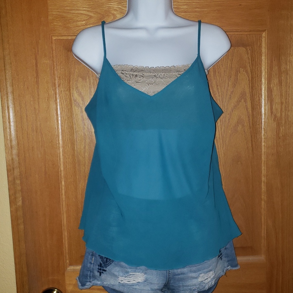 Teal tank top